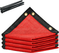 Royal Shade 6 ft x 30 ft Red 90% Shade Cloth - Heavy-Duty Kennel Cover