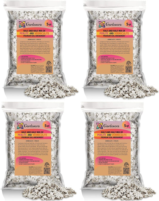 Gardenera Half and Half Mix of Perlite and Vermiculite for Plants