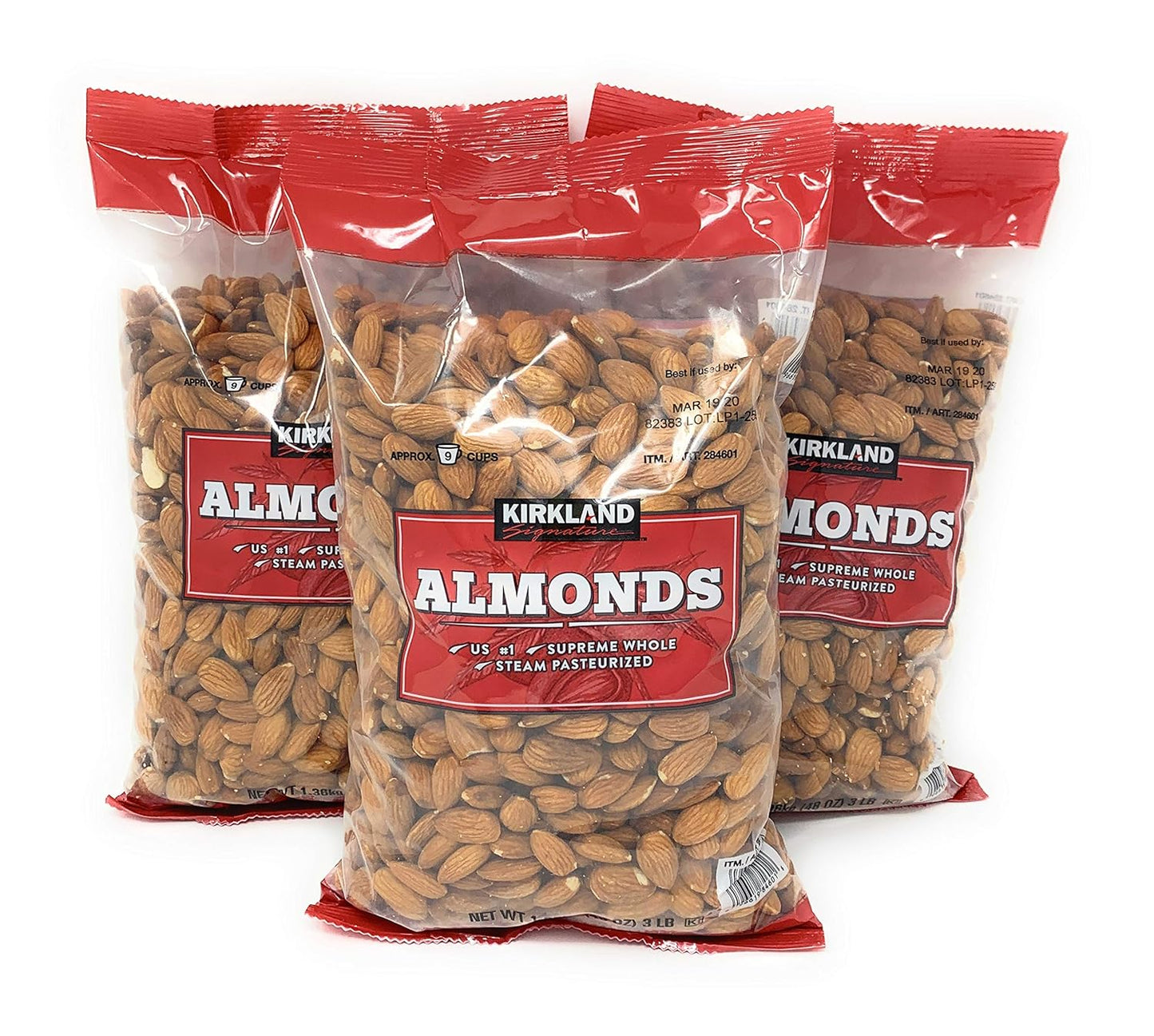 Kirkland Signature Supreme Whole Almonds for Healthy Snacking