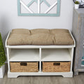 Soft Tufted Bench Cushion with Non-Slip Backing for Indoor Furniture