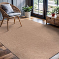 CAMILSON 4x6 Easy Jute Rug for Versatile Indoor and Outdoor Use