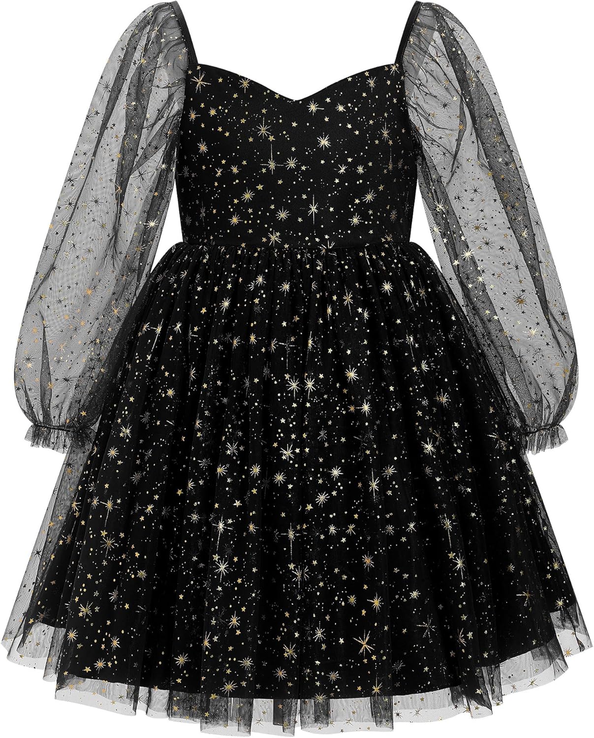 Toddler Girl Birthday Dress with Floral Confetti Tulle Design