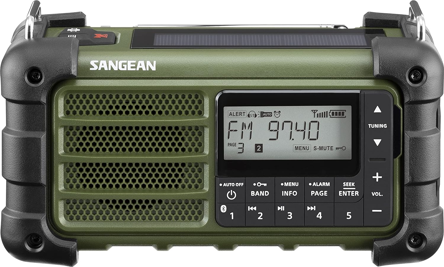 Sangean MMR-99 Multi-Powered Emergency Radio with Bluetooth