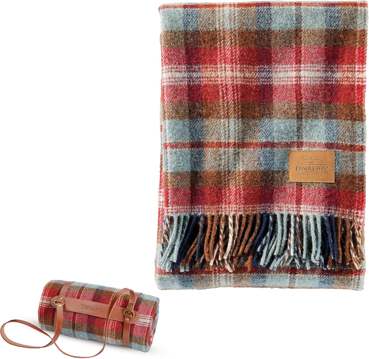 Pendleton Wool Blanket - Soft Camping Blanket for Warmth
