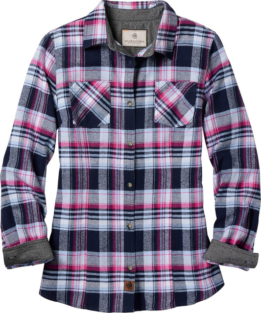 Legendary Whitetails Women's Long Sleeve Plaid Flannel Shirt