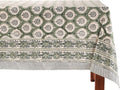 Kari Green 100% Cotton Rectangle Boho Tablecloth 72 x 108 in