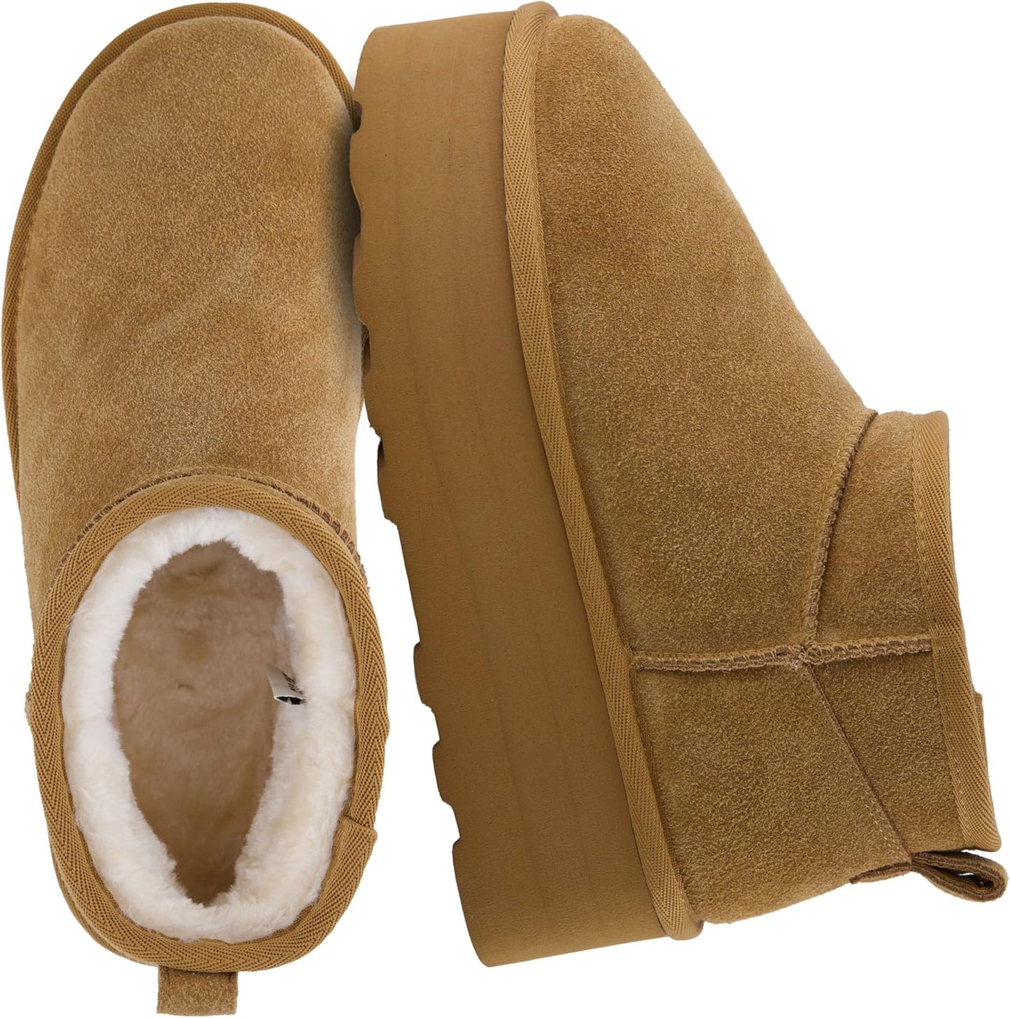 CUSHIONAIRE Hippy Womens Platform Ankle Boots for Cozy Comfort