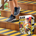 Black and Yellow Non Slip Stair Treads 30in x 8in 12-Pack - Safety