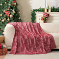 Snuggle Sac Red Checkered Christmas Throw Blanket - Cozy Reversible