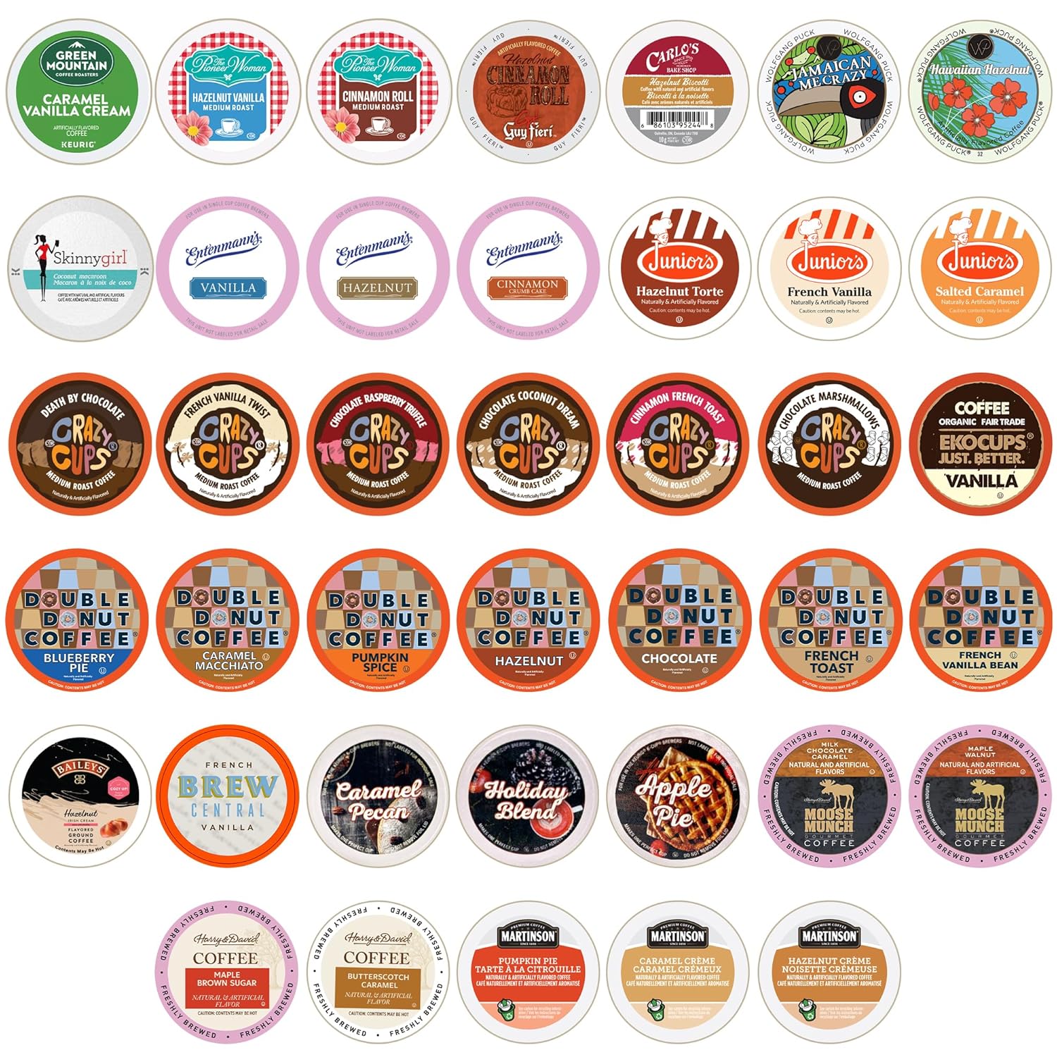 Crazy Cups Pod Variety Pack - Unique Flavors for Coffee Lovers