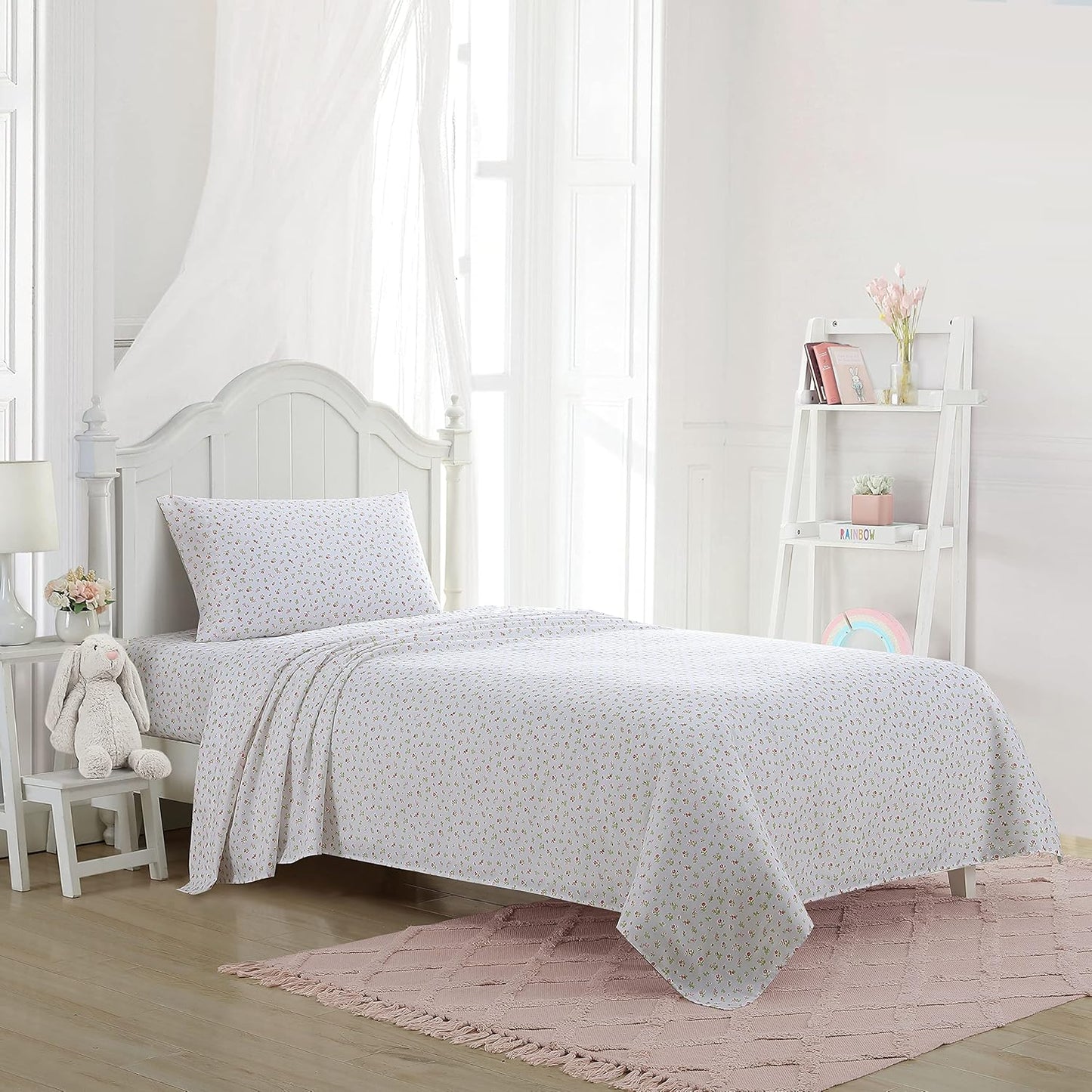 Laura Ashley Kids Twin Sheets Set - Soft Toddler Bedding Decor