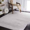 6 ft x 9 ft Ivory Grey Vision Area Rug - Modern Ombre Tone