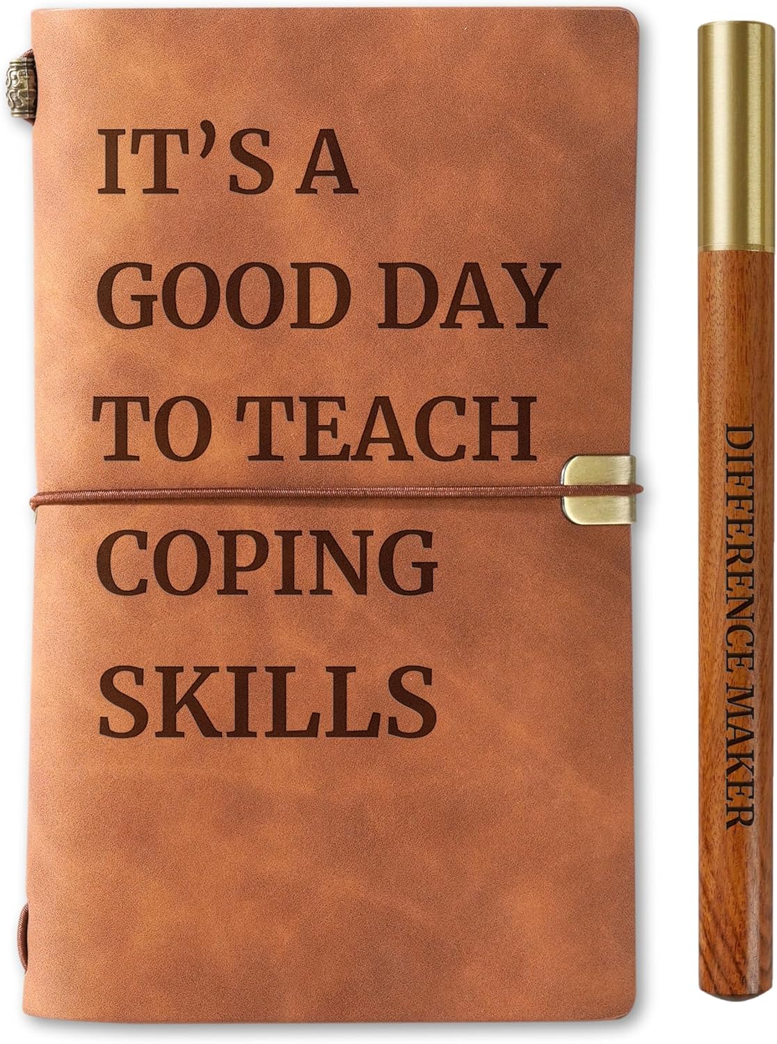 InnoBeta Leather Counselor Journal Set - Gift of Inspiration