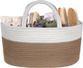 Natemia Rope Handle Baby Diaper Caddy Organizer - Neutral Nursery