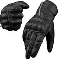 J.A.G. Motorcycle Gloves - Premium Leather Perforated Gloves for Men