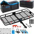 Hitch Cargo Carrier 60x20x6 with 16 CuFt Waterproof Bag