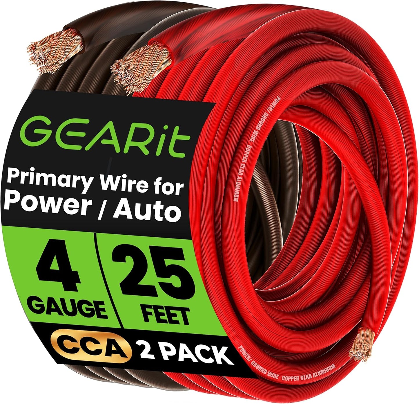 GEARit 4 Gauge Wire for Automotive Power and Ground Applications