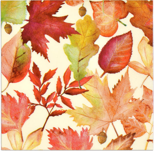 Autumn Harvest Cocktail Napkins - Festive Tableware