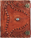 Cutomizable Hocus Pocus Book of Spells Leather Journal - Vintage