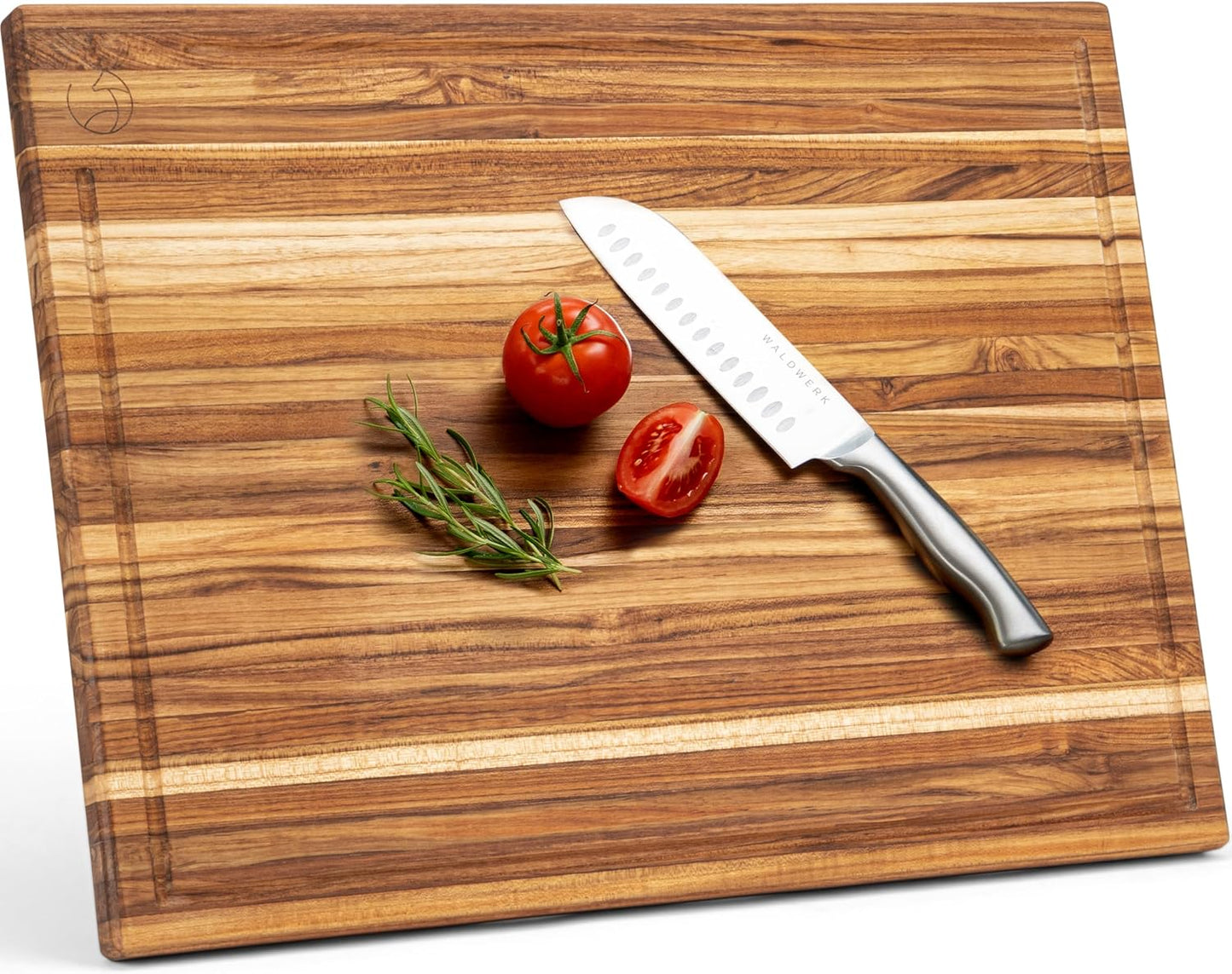 Large Teak Wood Cutting Board - Premium Kitchen Chopping Board