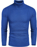 Men's Slim Fit Turtleneck Sweater Twisted Knit - Casual Layering