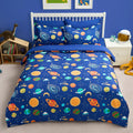 Joiedomi Kid Full Comforter Set 7 Piece Cosmic Space Bedding Set