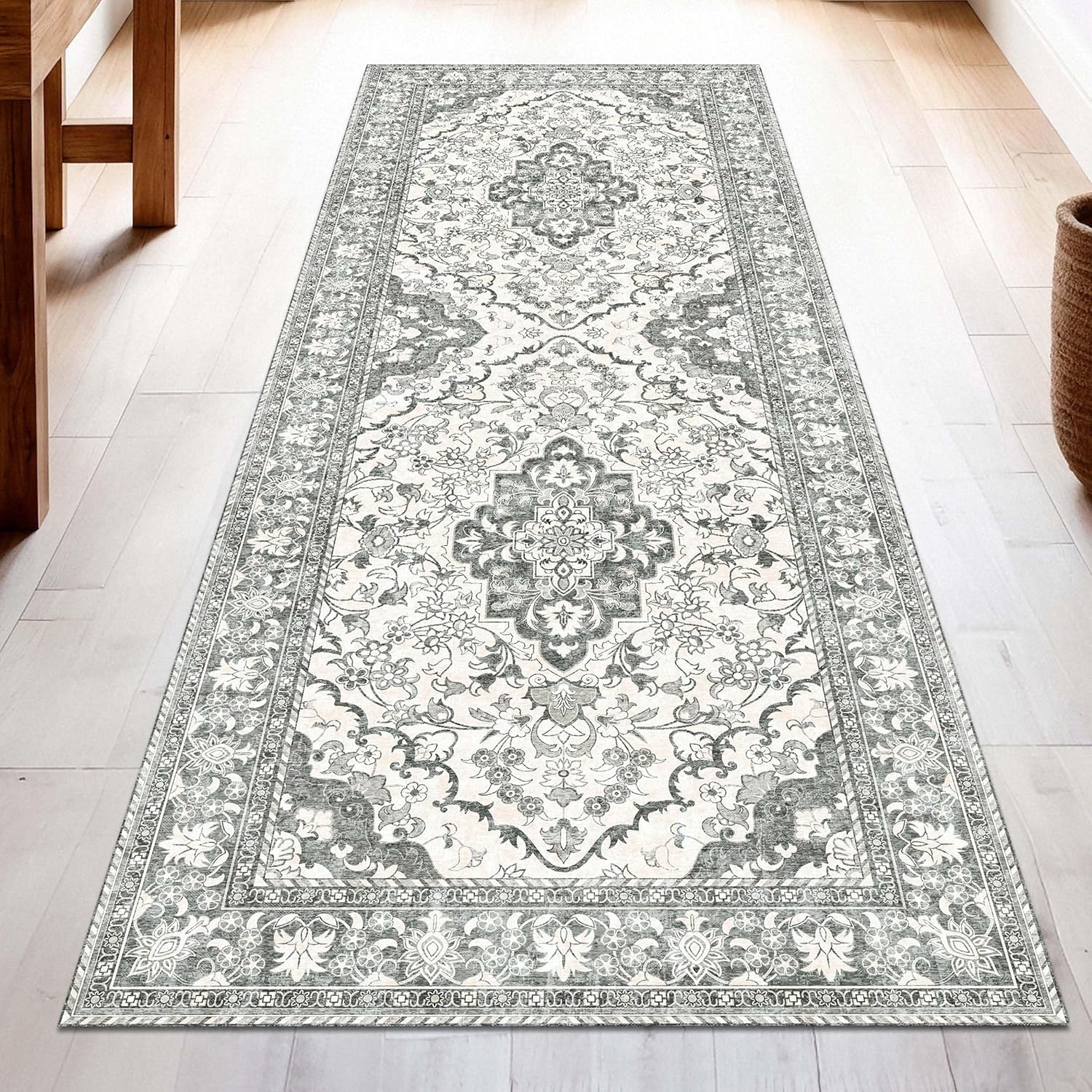 Washable Runner Rug 2.5x10 | Non Slip Rug for Hallways & More