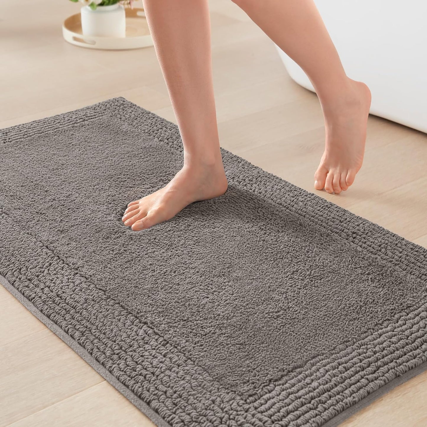 Madison Park Splendor 100% Cotton Tufted Bath Rug for Comfort