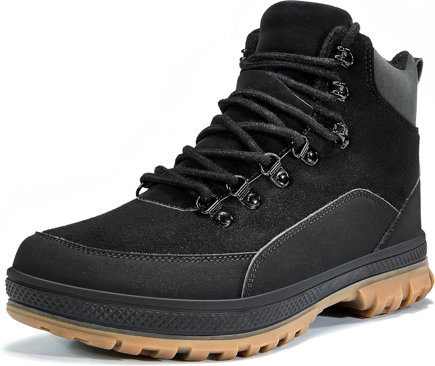 Wondamo Men's Snow Boots Lightweight Waterproof Winter Shoes