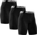 NELEUS Men's Performance Compression Shorts 3 Pack - Pocketed Support
