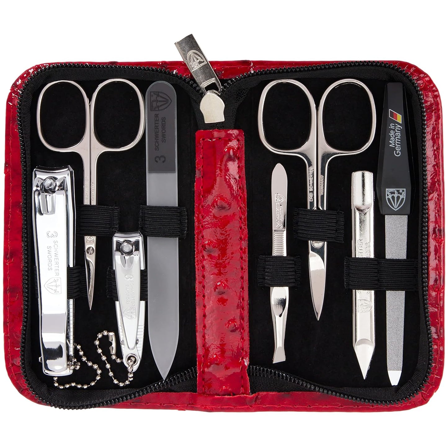 3 Swords Germany 8 Piece Manicure Pedicure Grooming Kit Set
