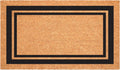 Calloway Mills Black Border Doormat 30in x 48in - Oversized Coir Mat