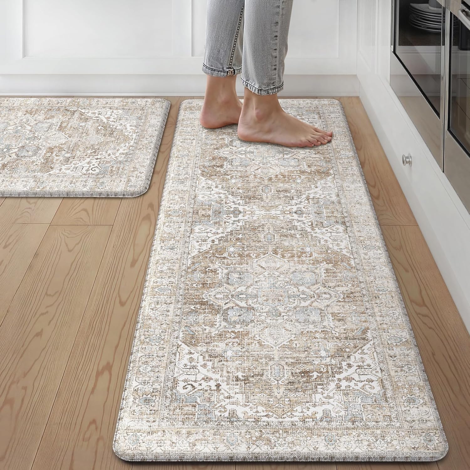 GENIMO Kitchen Mats for Floor - Non Slip Washable Comfort Rug