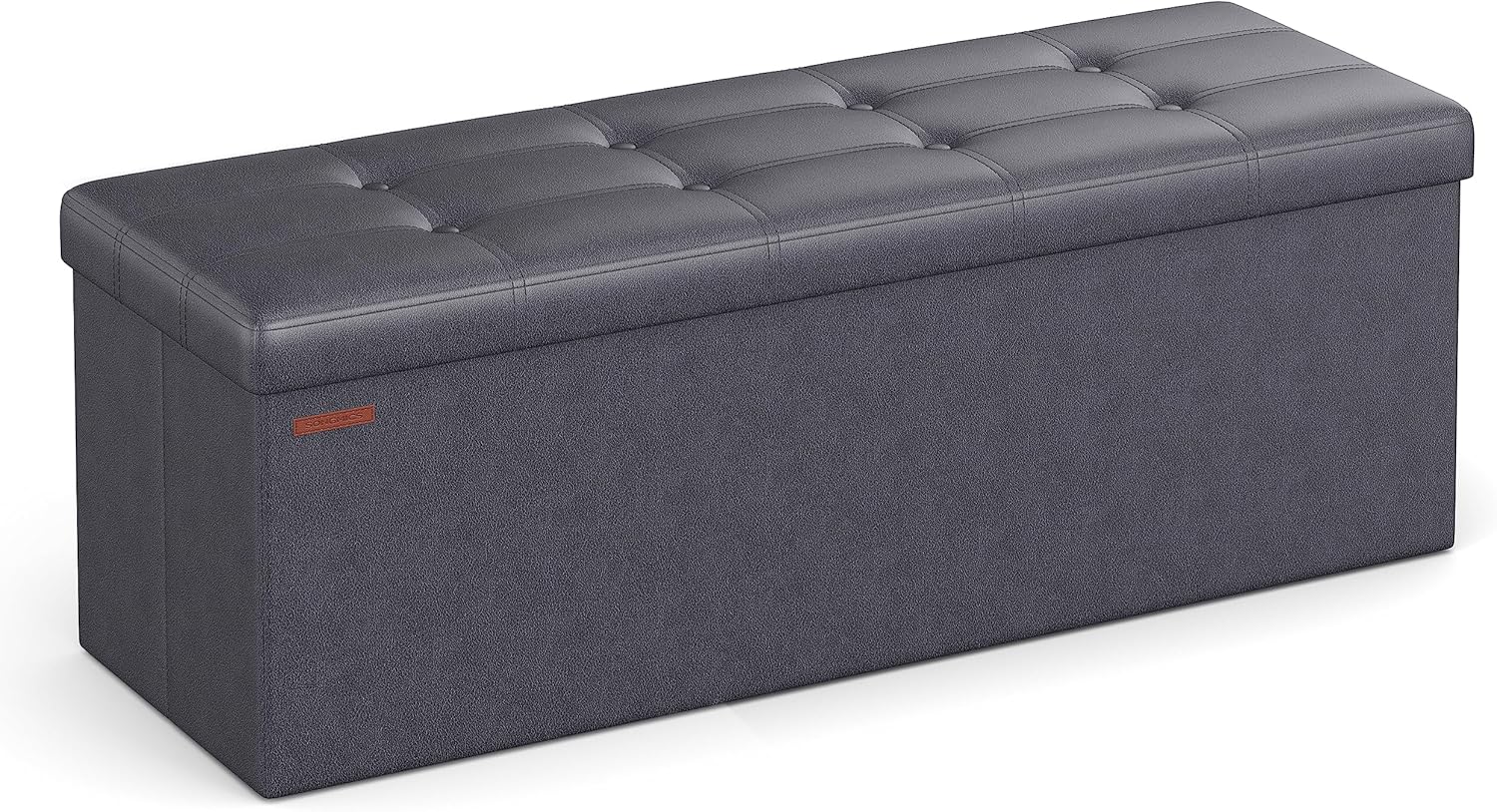 SONGMICS Mazie Collection 43in Folding Storage Ottoman Bench