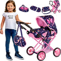 Baby Doll Stroller Pram for Girls - Lightweight Play Carriage