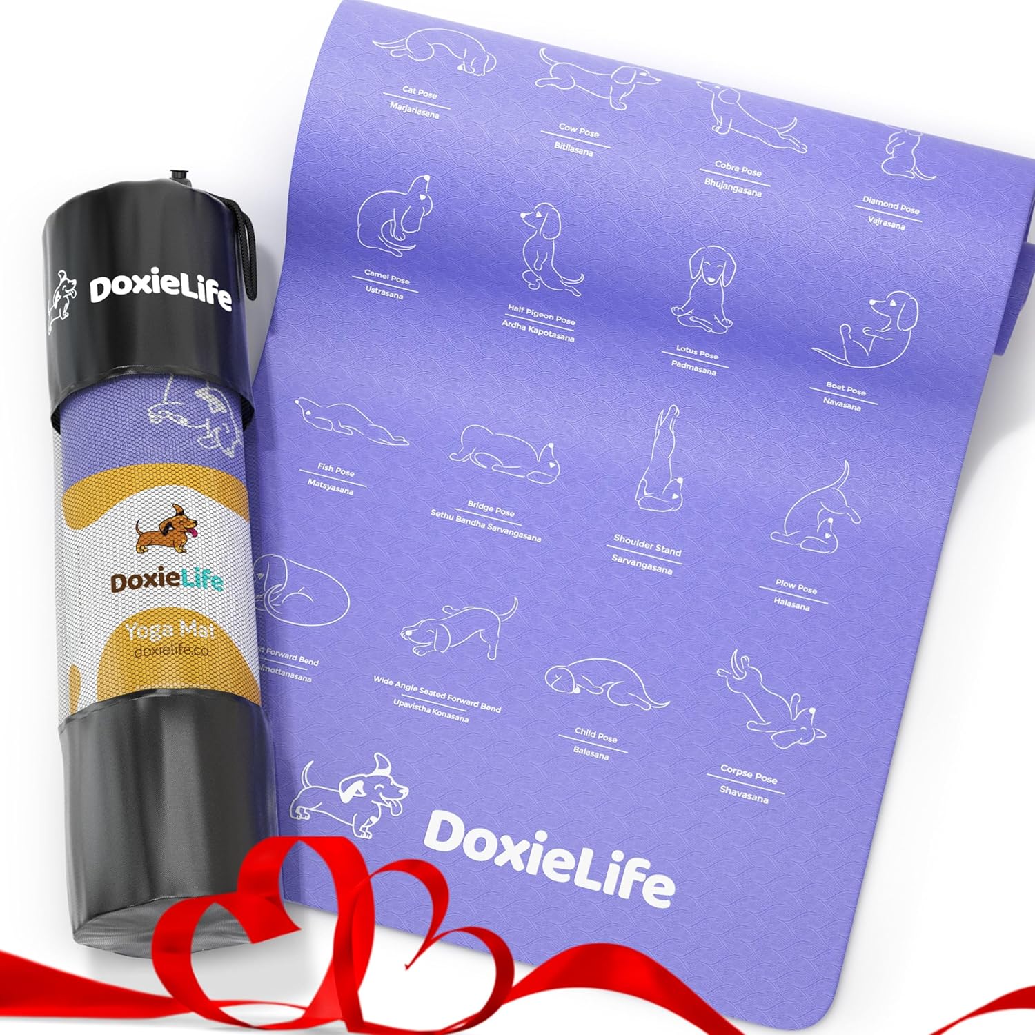 Cute Doxie Yoga Mat - Non-Slip 6mm - Portable