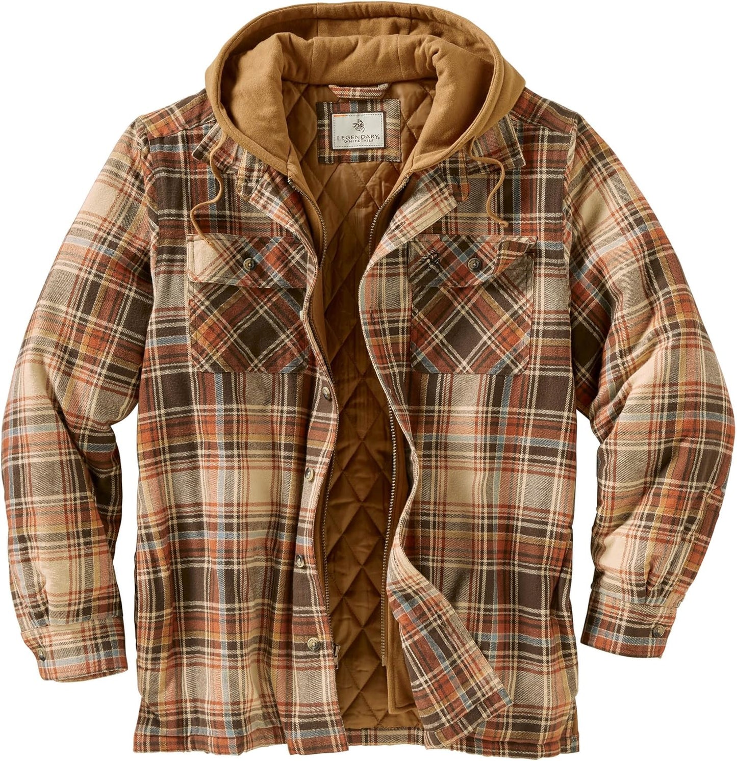 Legendary Whitetails Men's Plaid Flannel Shirt Jacket for Comfort
