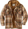 Legendary Whitetails Plaid Flannel Shirt Jacket Quilted with Hood work