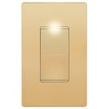 LIDER Minimalist Matte Finish Lighted Decorator Switch - Gold
