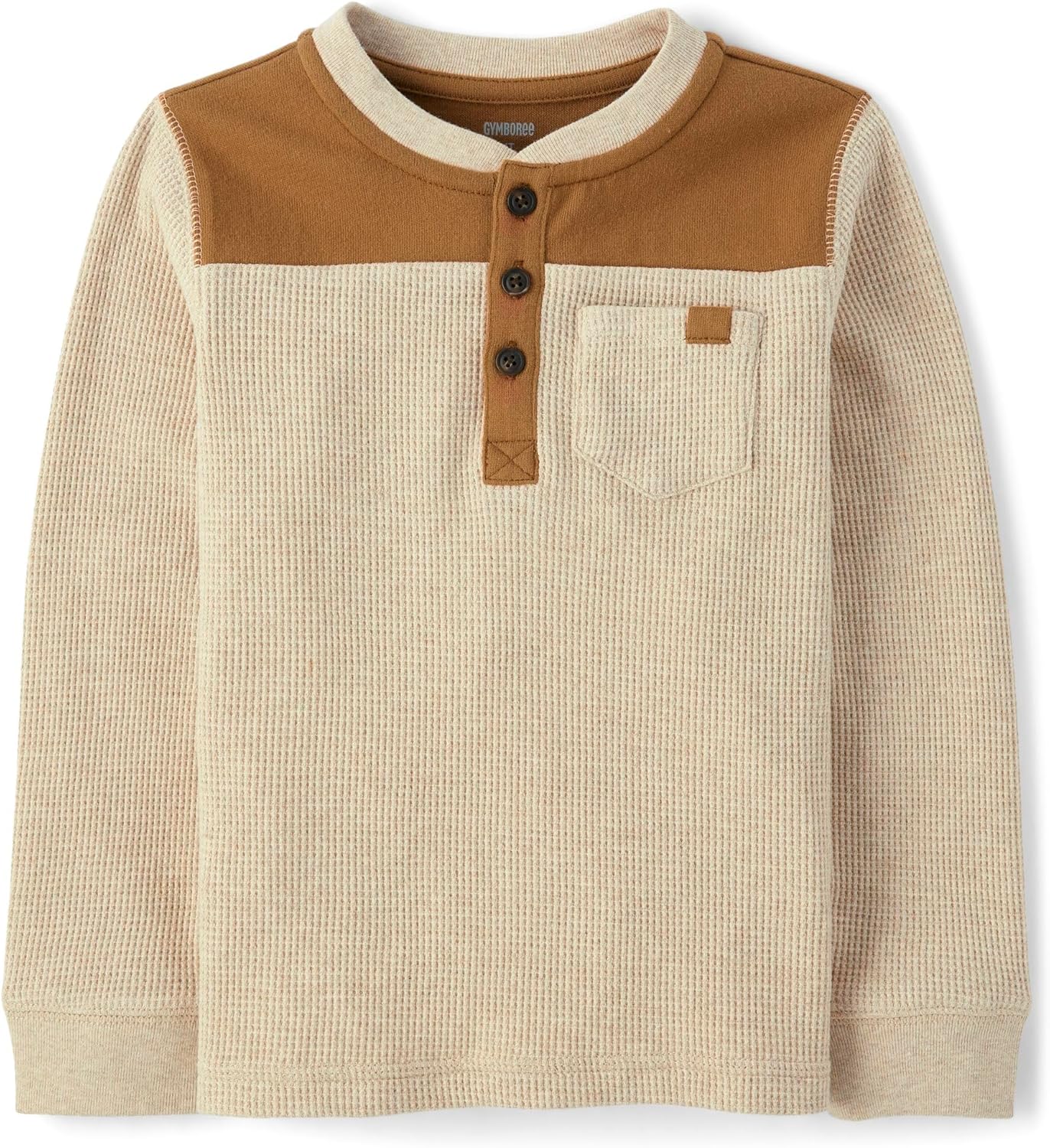 Gymboree Boys' Long Sleeve Henley Shirt for Toddlers and Kids