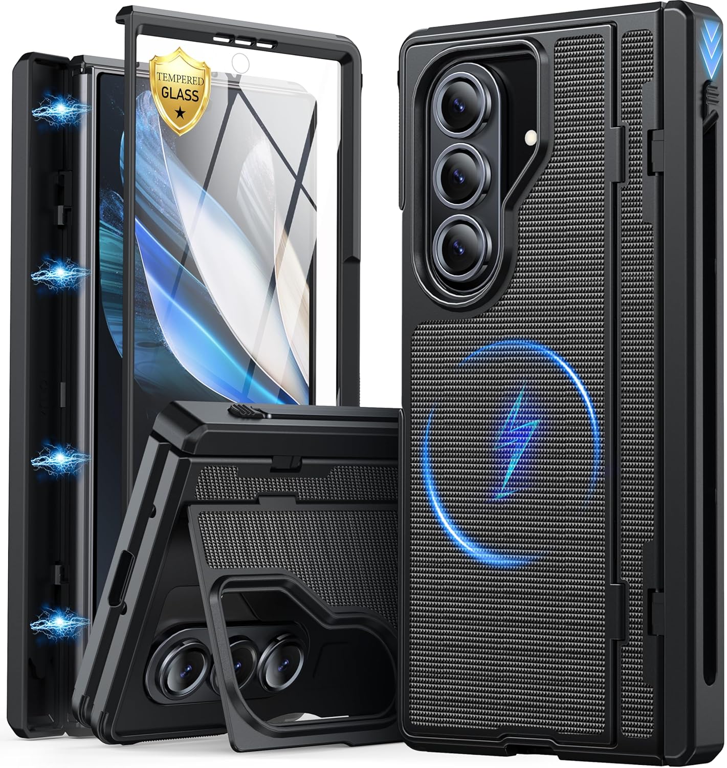 Oterkin Magnetic Case for Samsung Galaxy Z Fold 7 with Kickstand