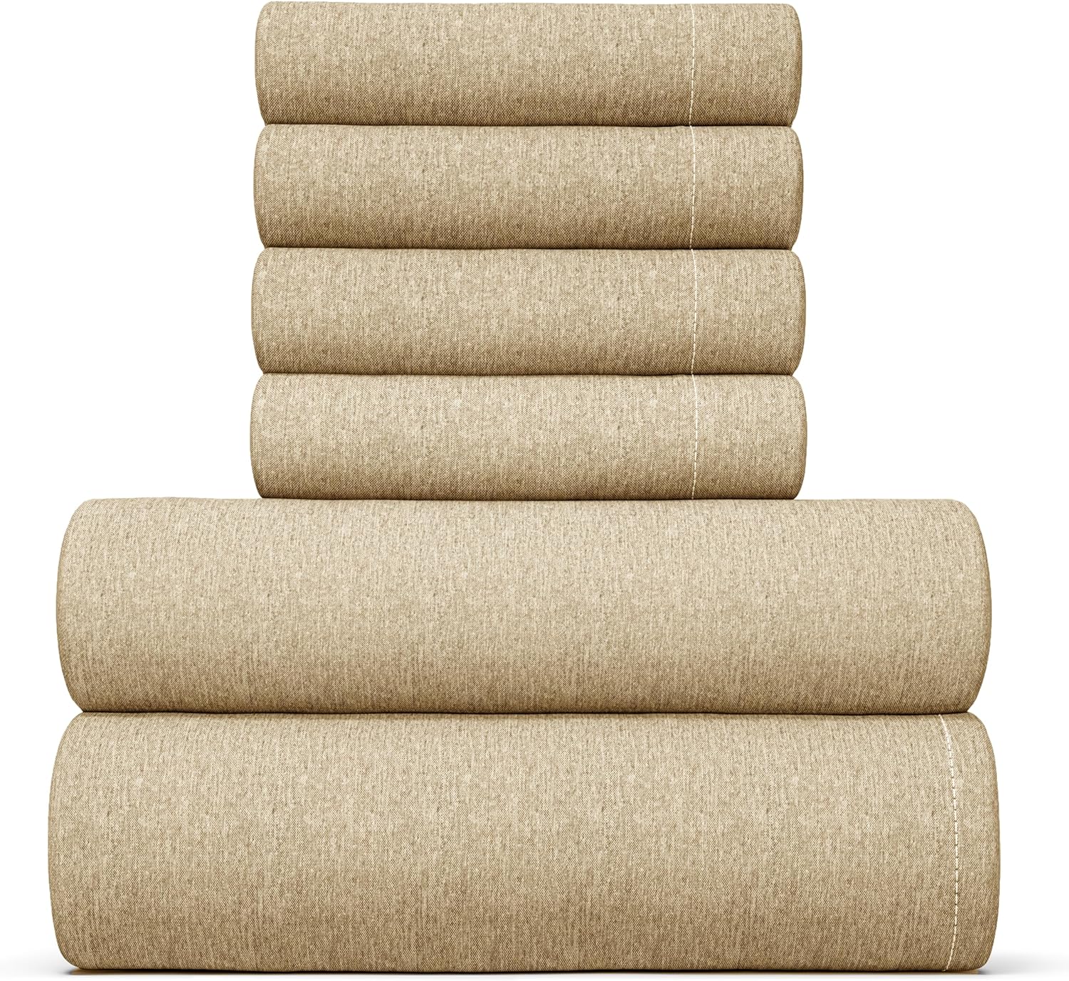 Queen 6 Piece Sheet Set - Soft Cooling Sheets for Hot Sleepers