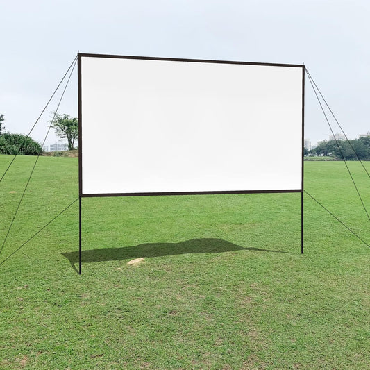100 HD Portable Projector Screen: Anti-Crease for Outdoor Theater
