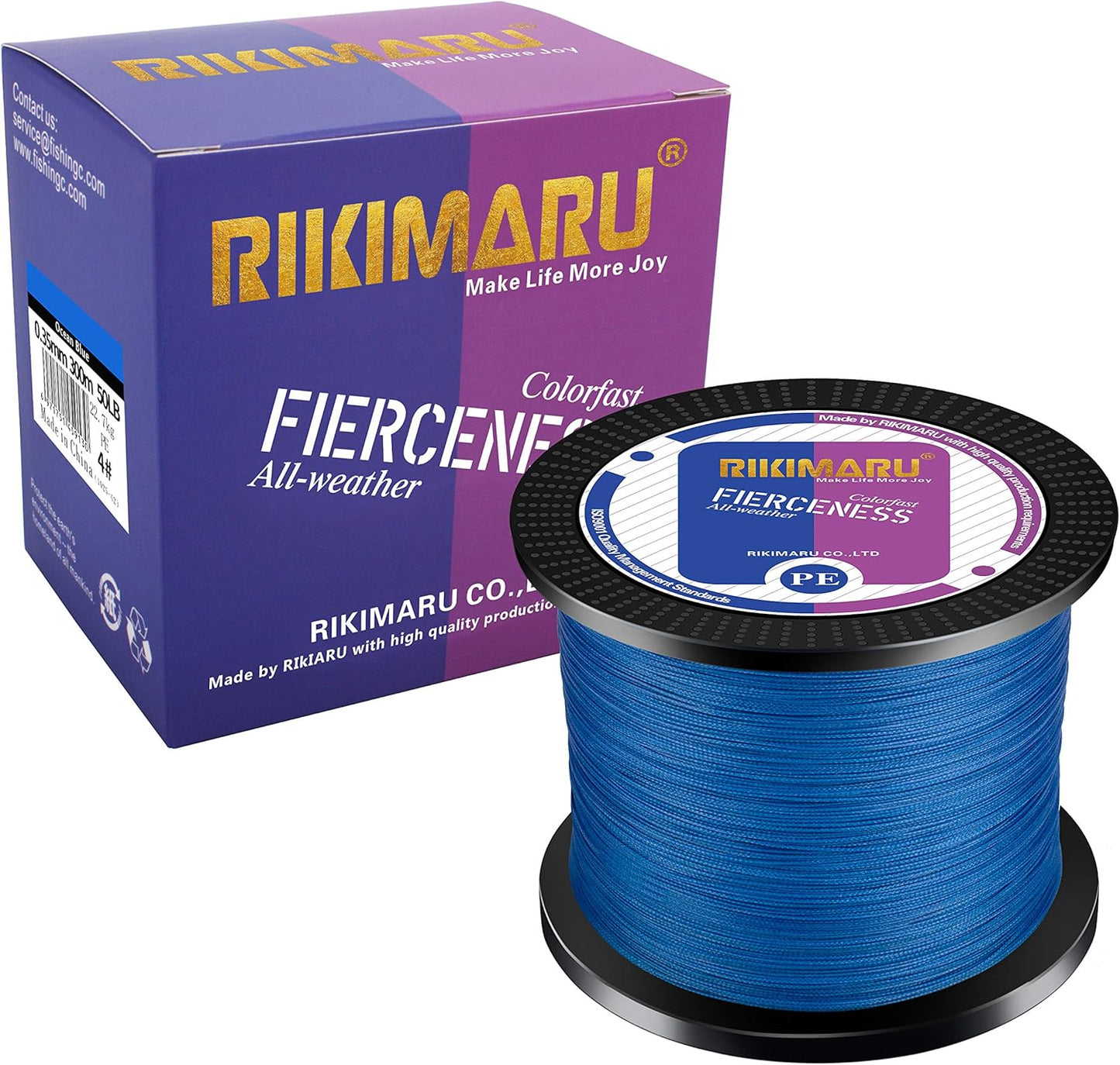 Braided Fishing Line with Zero Stretch and Low Memory Features