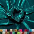 Ice Fabrics Stretch Velvet Fabric by the Yard - Soft Teal Velvet