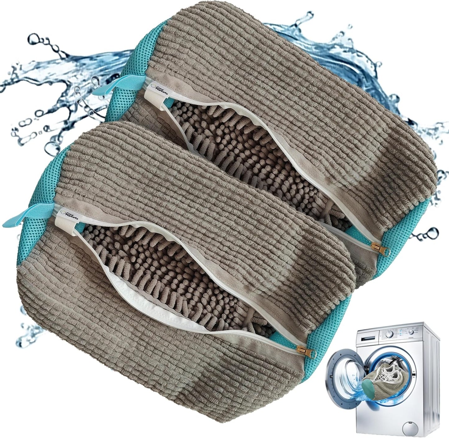 360 Shoe Cleaning Bag w/ Brush - Pack of 2