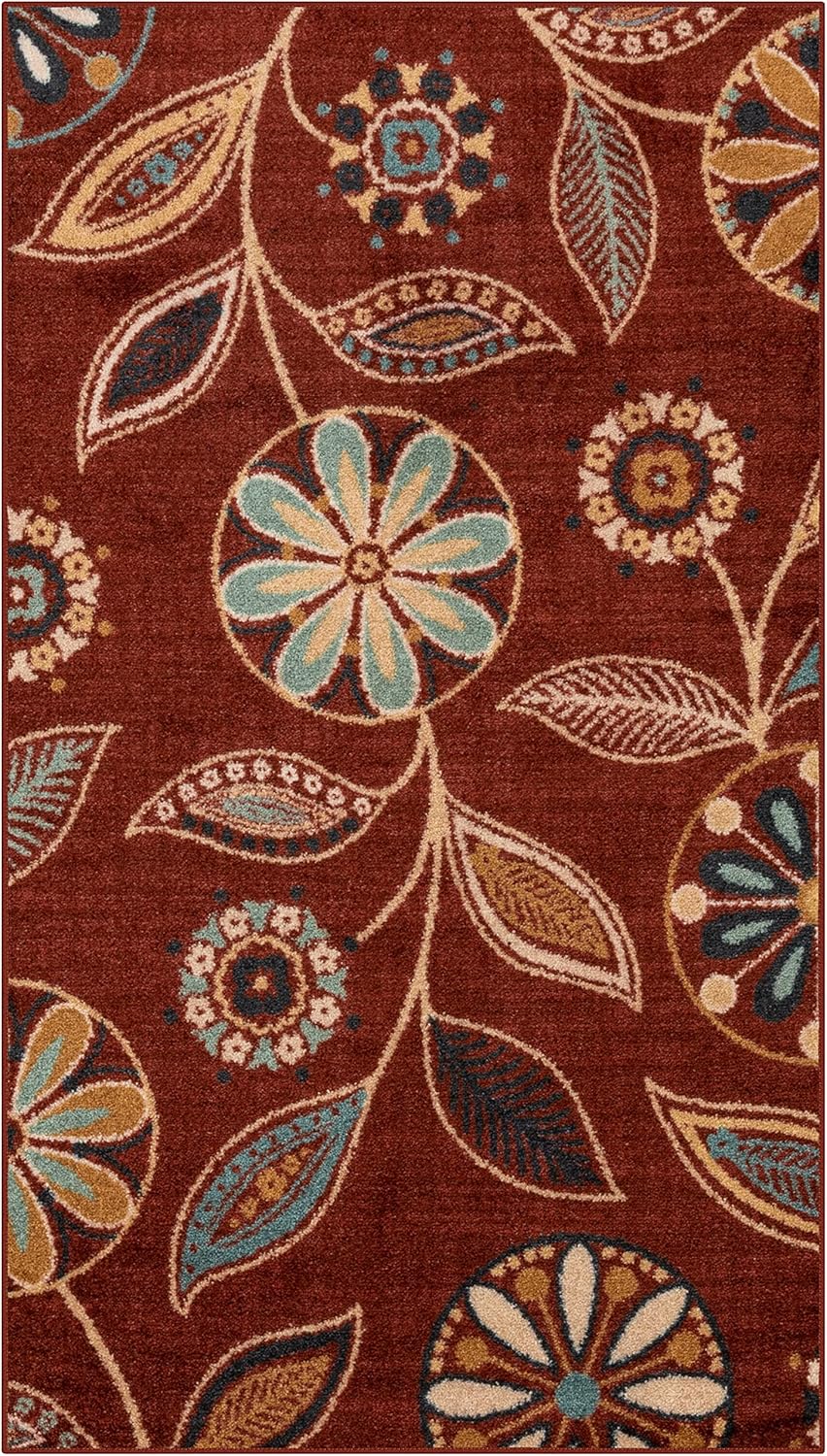 Maples Rugs Reggie Floral Area Rug - Vibrant & Durable Design