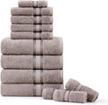 LANE LINEN Luxury Bath Towels Set - 12 Piece Zero Twist Plush
