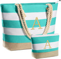 Beach Bags for Women Canvas Tote - Waterproof Travel & Pool Bag