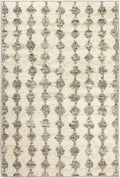 Dash & Albert Izzy Grey Machine Washable Rug, 4 x 6 ft - Durable